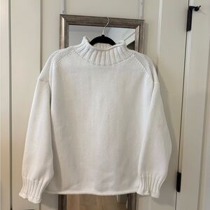 J Crew 100% Cotton Rollneck Sweater